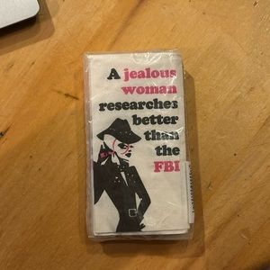 Swankie hankies “a jealous woman’s researches better than the FBi” tissues -New!